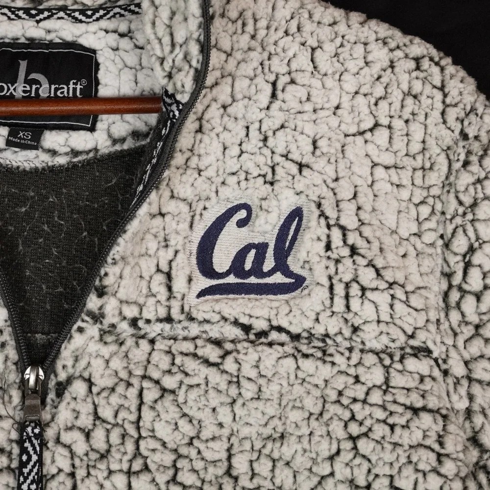 Boxercraft Sherpa Pullover Mens XS Grey Cal Berkeley Quarter Zip Fleece